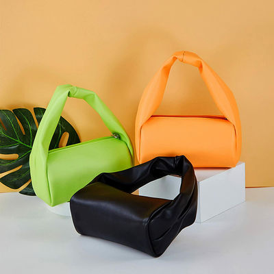 Practical Zipper Womens Travel Toiletry Bag Thick Durable Texture Leather